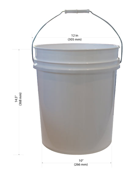 Argee 3.5 Gallon Bucket, Black - 10 pack